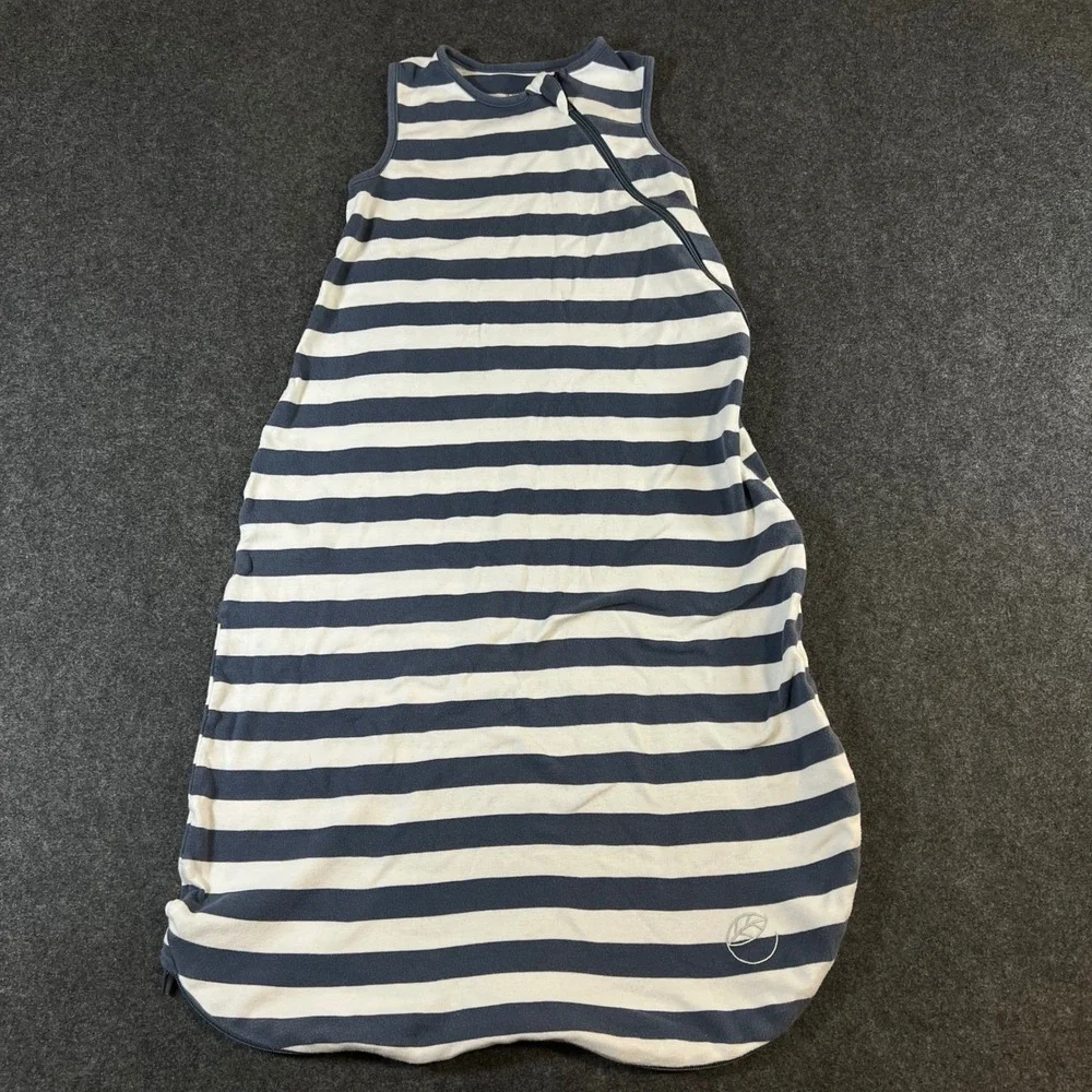 Ecolino Woolino Organic Cotton Baby Sleep Bag 18-36 Month Navy Stripe Sleeveless